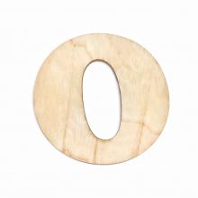 Заготовка из фанеры, буква О, 10,5х10х0,3см