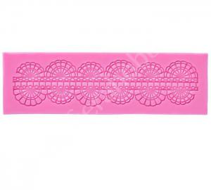 Коврик для айсинга 17х6,5х0,5 см "Рюши", цвет розовый - Fierahobby.ru 