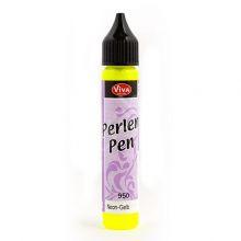 Краска для создания жемчужин Viva-Perlen Pen, цвет 950 неон желтый, 25 мл