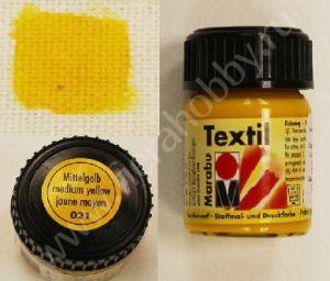 Fierahobby.ru - Краска по ткани Marabu-Textil 021 желтый 15 мл