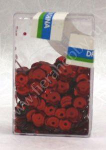 Пайетки, красный,  6 мм, упаковка 7 г ― Интернет магазин FieraHobby