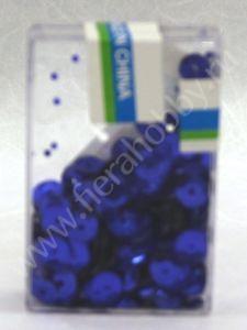 Пайетки, синий,  6 мм, упаковка 7 г ― Интернет магазин FieraHobby
