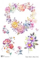 Heart 5, декупажная карта от Base of art, плотность 30гр/м2, формат А4