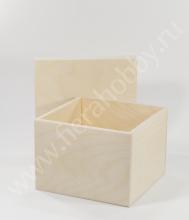 Короб для хранения, фанера, 19x19x13 см