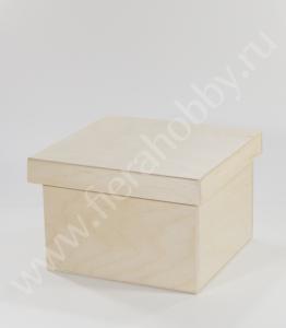 Заготовка короб для хранения, фанера, 19x19x13 см - Fierahobby.ru 