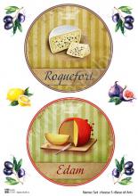 Set Cheese 5 , декупажная карта от Base of art, плотность 30гр/м2, формат А3