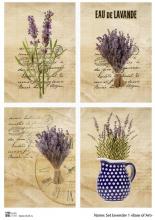 Set lavender 1, декупажная карта от Base of art, плотность 30гр/м2, формат А3