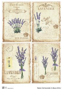 Fierahobby.ru - Декупажная карта Base of art. Set lavender 4