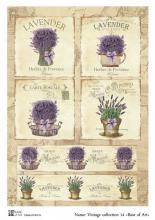 Vintage collection 14, декупажная карта от Base of art, плотность 30гр/м2, формат А4