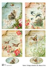 Vintage collection 38, декупажная карта от Base of art, плотность 30гр/м2, формат А4