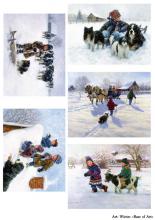 Winter , декупажная карта от Base of art, формат А4