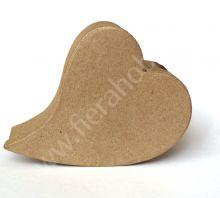 Фигурка из папье-маше Decopatch, коробка-сердце кривое большое 12х10,5х4