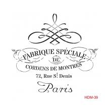 Трафарет STHDM-039 Paris вензеля 25x25см