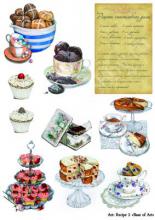 Recipe 2, декупажная карта от Base of art, формат А4