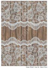 Wood+Lace 23, Декупажная карта Base of art 30 гр/м2  (Формат: А3 297х420мм)