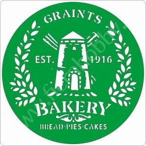 bakery graints, 15*20 см,Трафарет на клеевой основе,875 ― Интернет магазин FieraHobby