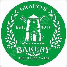 bakery graints, 15*20 см,Трафарет на клеевой основе,875