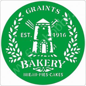  Bakery graints, 15 см, трафарет на клеевой основе ― Интернет магазин FieraHobby