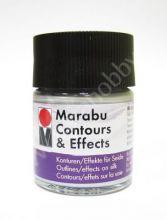 Контур-эффект по шелку Marabu-Countours&Effects, цвет 782 металлик серебро, 50 мл