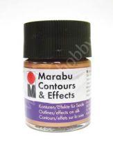 Контур-эффект по шелку Marabu-Countours&Effects, цвет 787 металлик медь, 50 мл