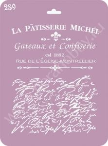 289 Трафарет на пластиковой основе , 18,5*25 ― Интернет магазин FieraHobby