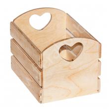 Ящик для мелочей сердечко малый, заготовка, 18х14х14см