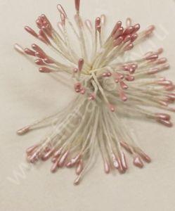 Тычинки малые капли перламутровые розовые ― Интернет магазин FieraHobby