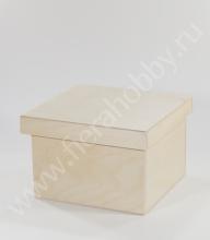 Короб для хранения, фанера, 19x19x13 см