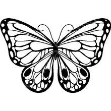Трафарет-силуэт Marabu, 004 бабочка 15х15 см